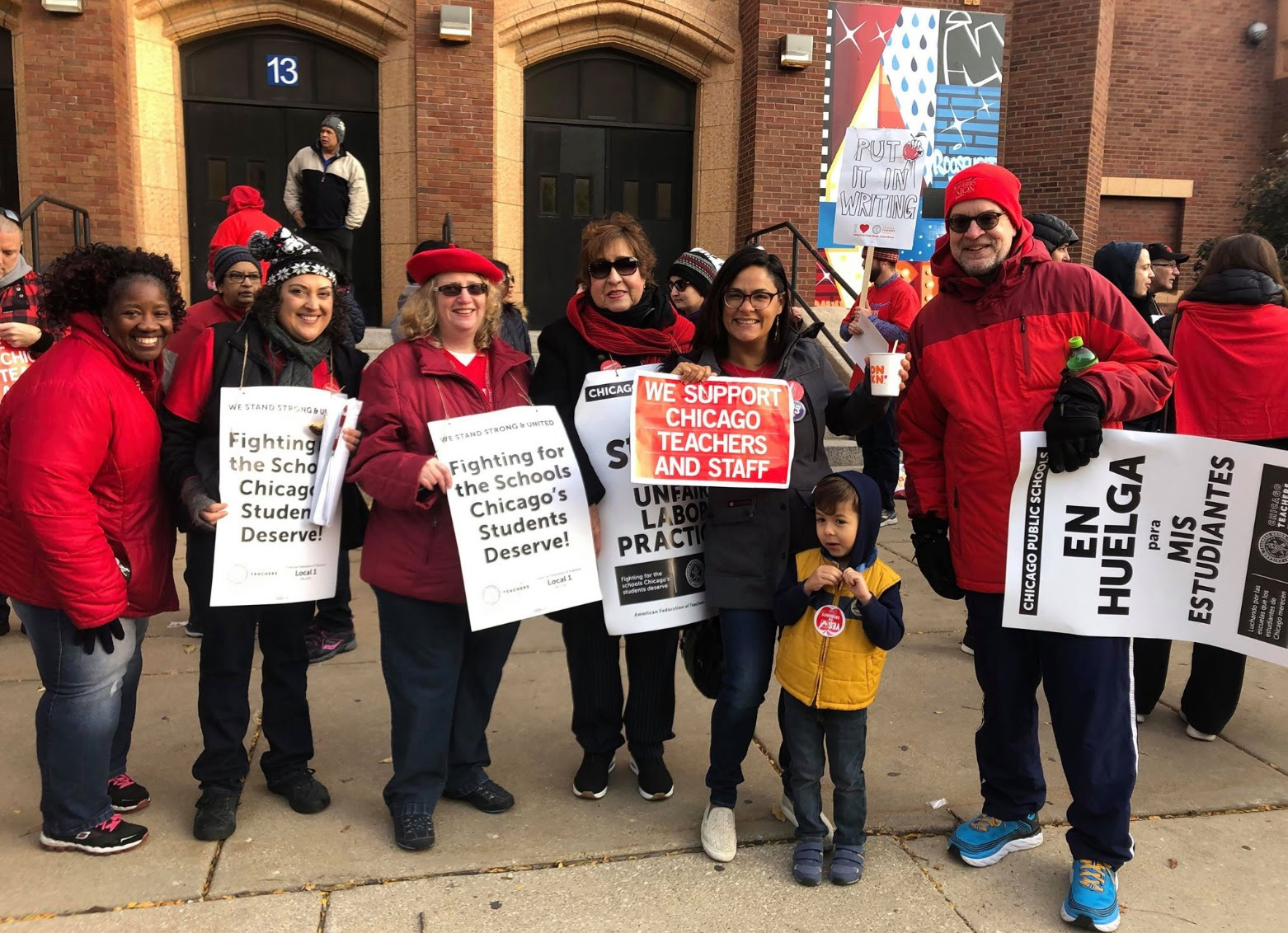 On the picket lines supporting our teachers